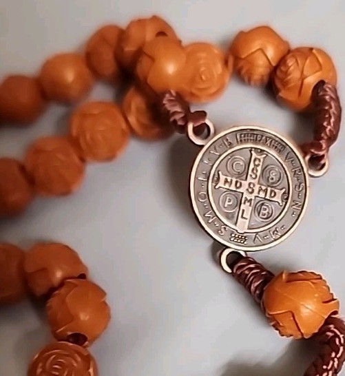 CHRISTIAN CATHOLIC SAINT BENEDICT HANDMAID ROSARY FreeShipping