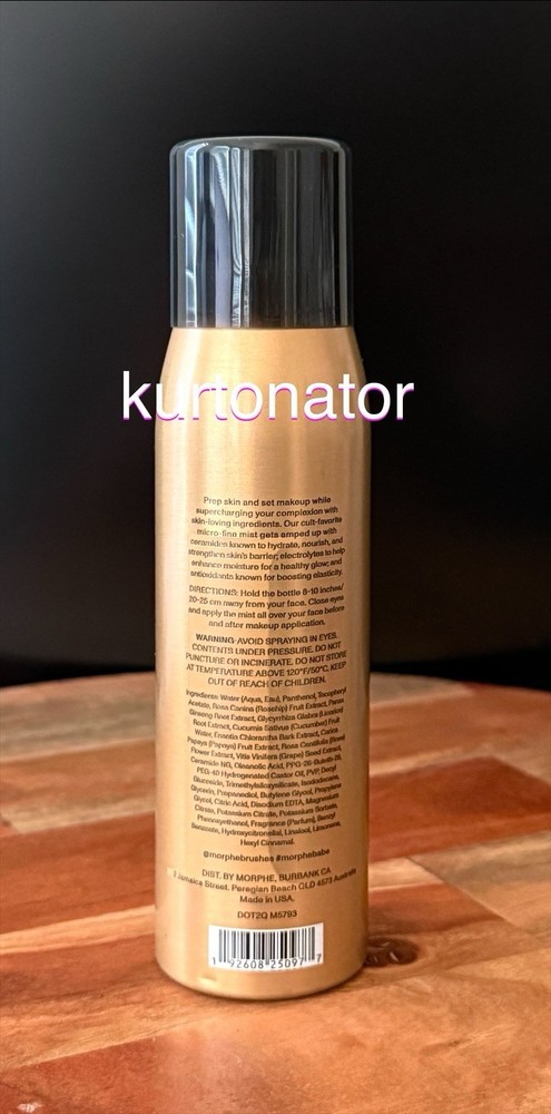 Morphe Continuous Prep & Set Mist+ with Ceramides NEW 2.8 oz