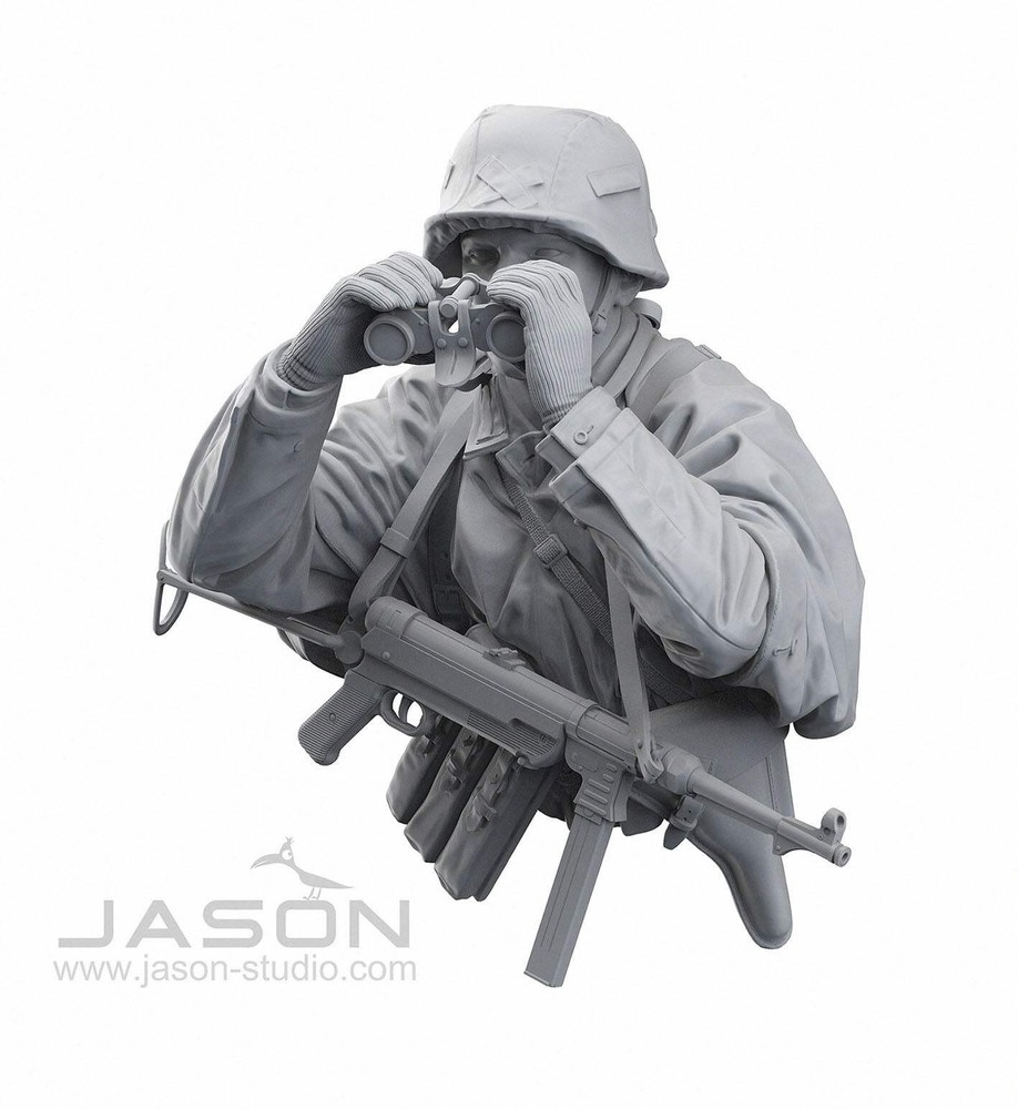Jason Studios 10001 1/10 WWII GERMAN FIELD COMMANDER BUST