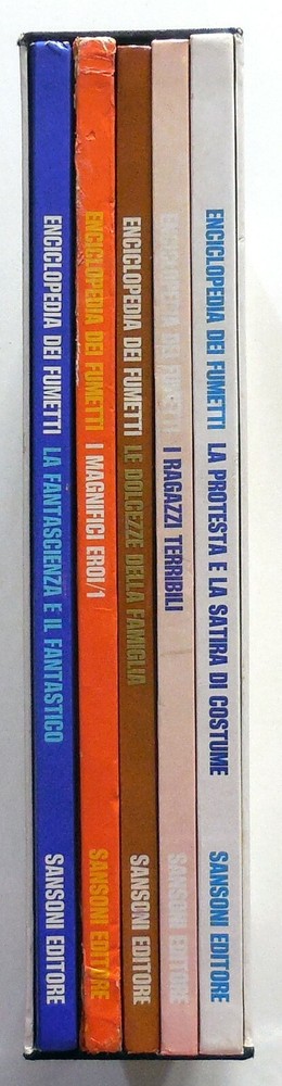 1970 SAMSONI 5 VOLUME ENCYCLOPEDIA COMICS BOX SET