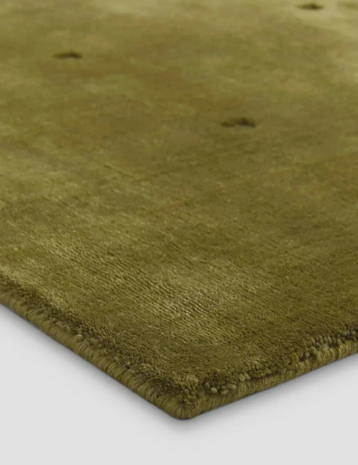 Hand Tufted Wool Area Rug Olive Green Modern Solid Minimalist Living Room Carpet