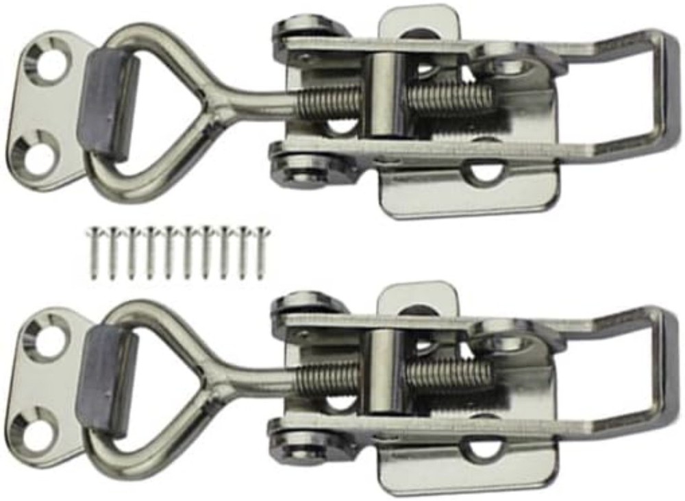 Adjustable Buckle Cabinet Boxes Lever Handle Toggle Latch Lock with Screws