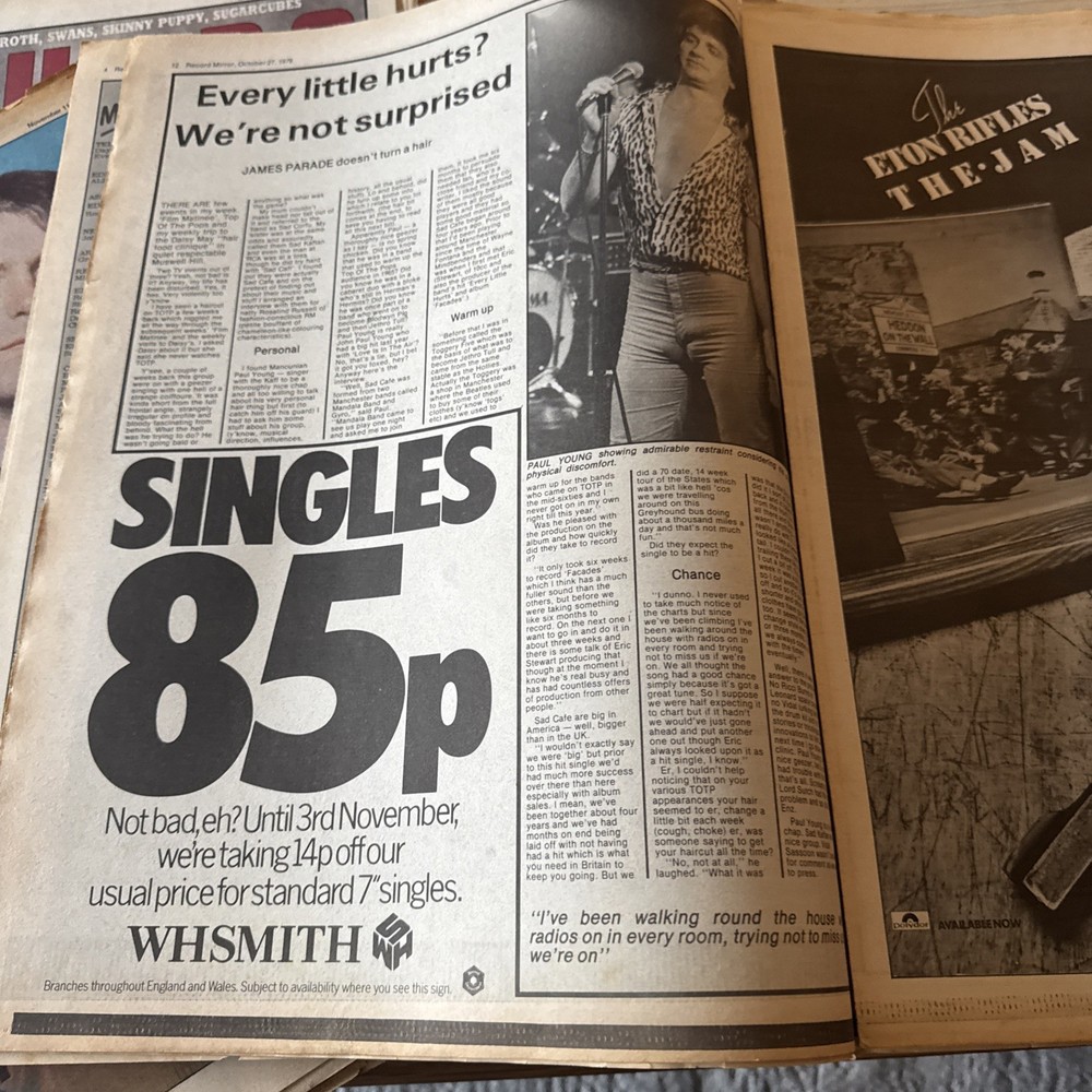 Record Mirror - October 27th 1979 - Nick Lowe Front Cover