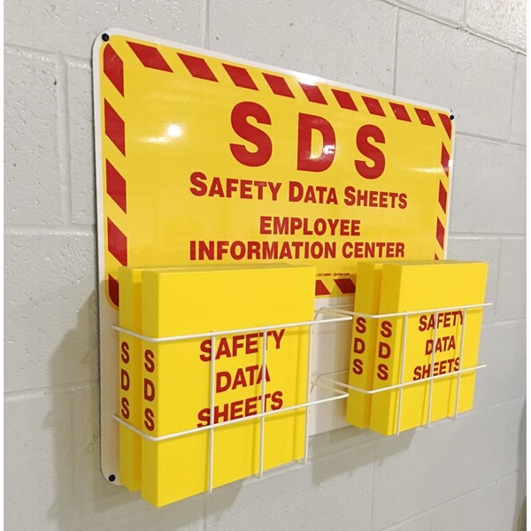 SDS Safety Data Sheet Binder, 1" Capacity, Polypropylene Rings, Fully Enclosed