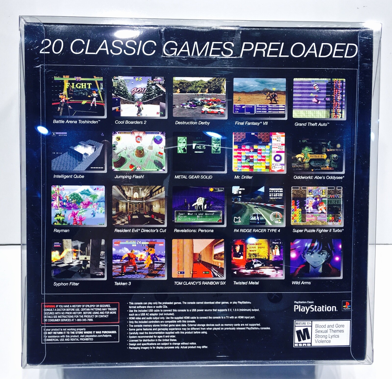 1 Box Protector for PLAYSTATION CLASSIC! Clear Custom Display Boxes New