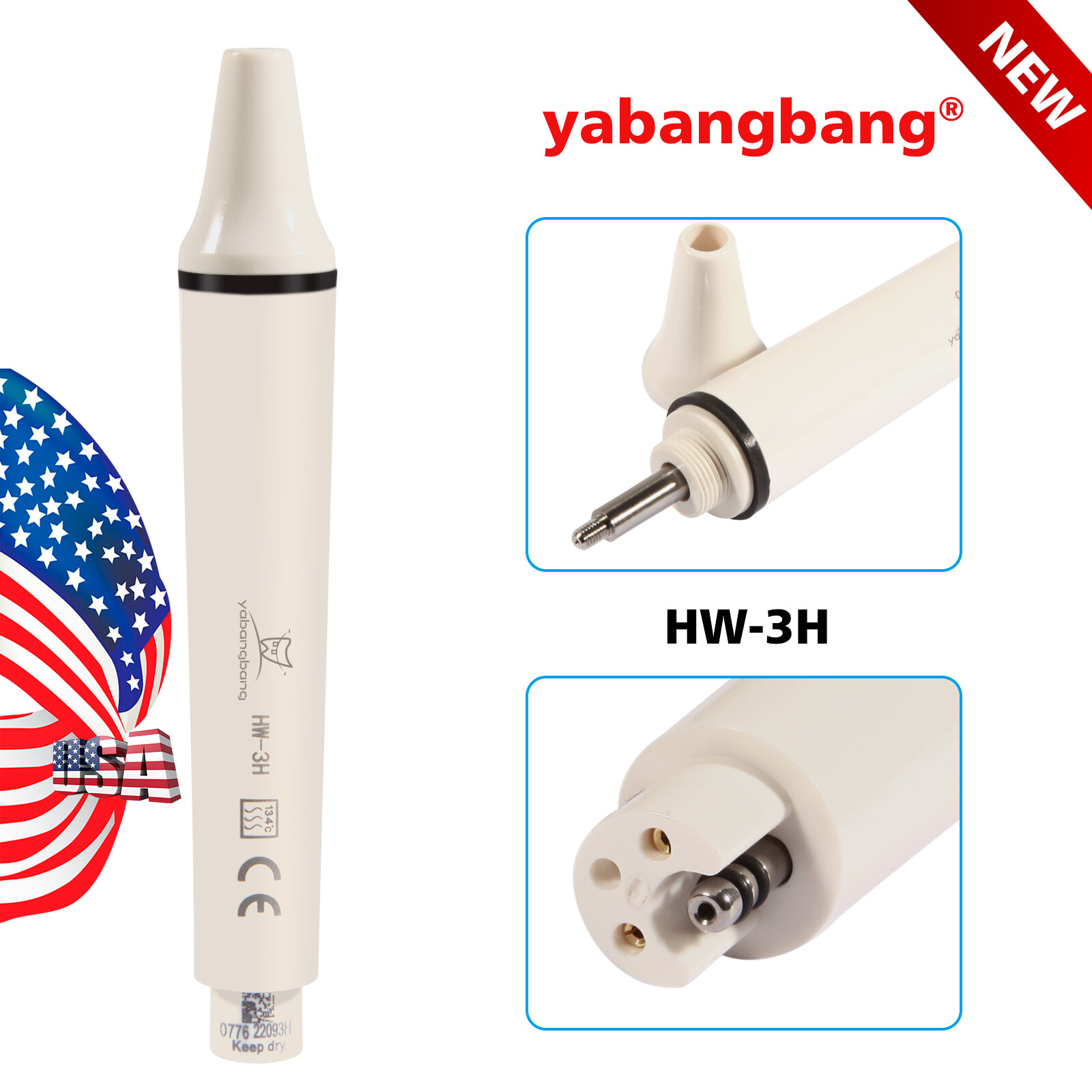 Ultrasonic Piezo Dental Scaler Handpiece LED Fit EMS/WOODPECKER/DTE/SATELEC