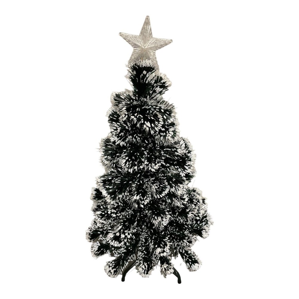 3ft Fiber Optic Christmas Tree White Tips New