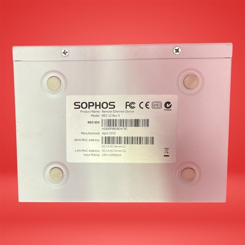 Sophos RED 10 Rev 3 Remote Ethernet Device Networking Security