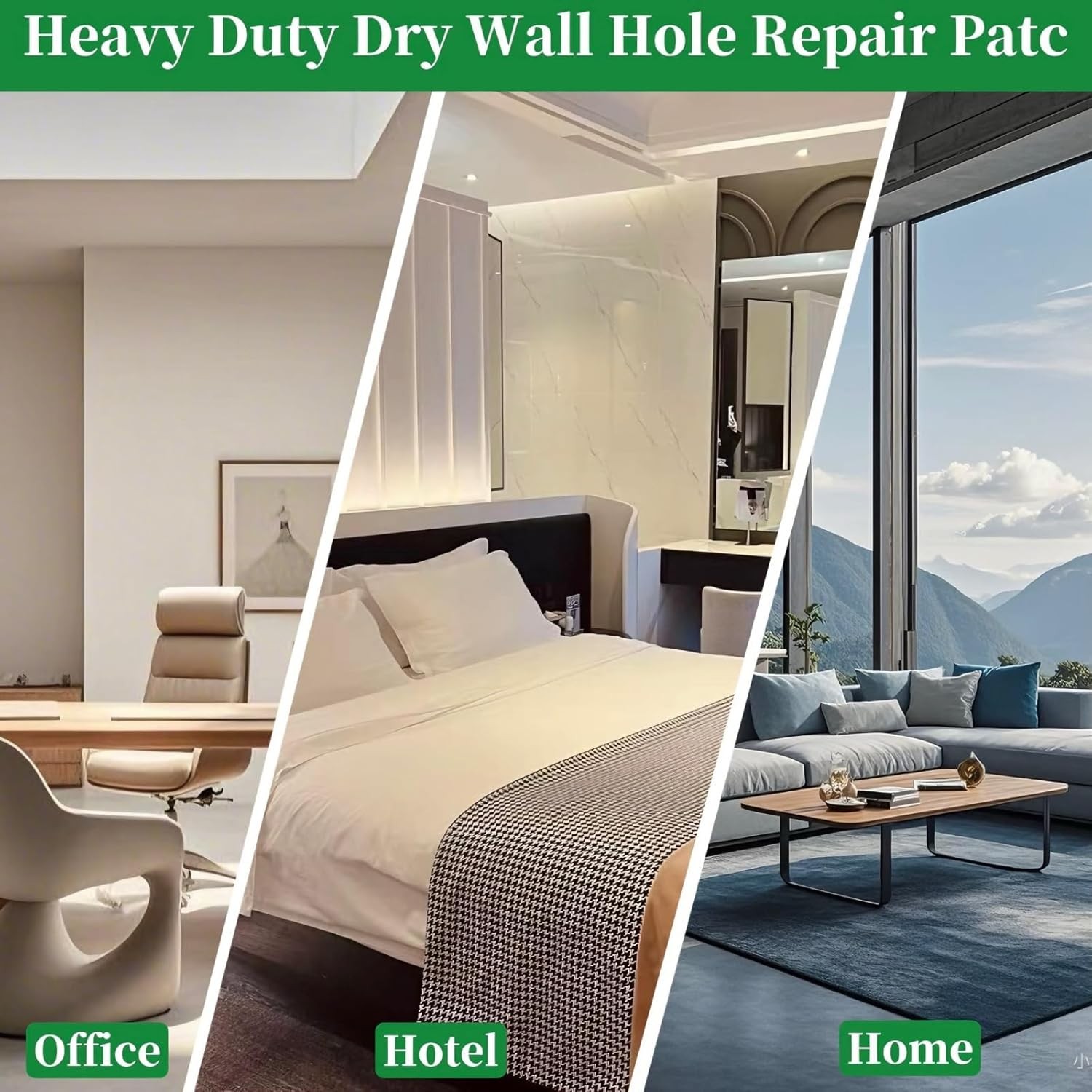 14 Pack Drywall Repair Kit, 4" Self-Adhesive Wall Patch with Tools