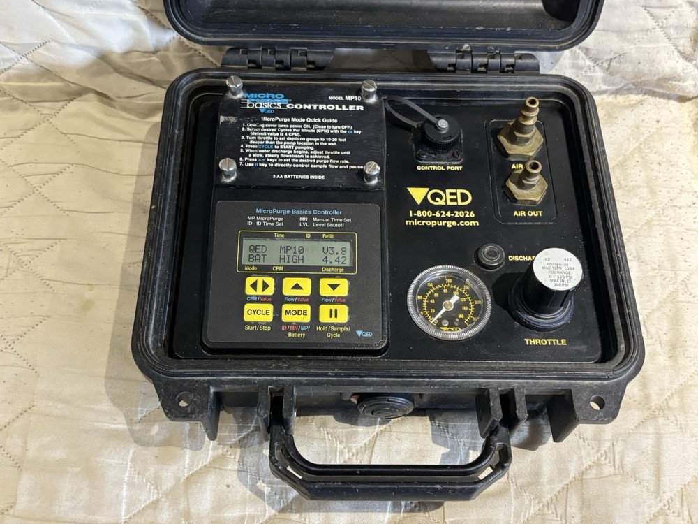 TESTED WORKING Micro Purge Mp10 Controller Low-Flow Water Sampling QED FREESHIP