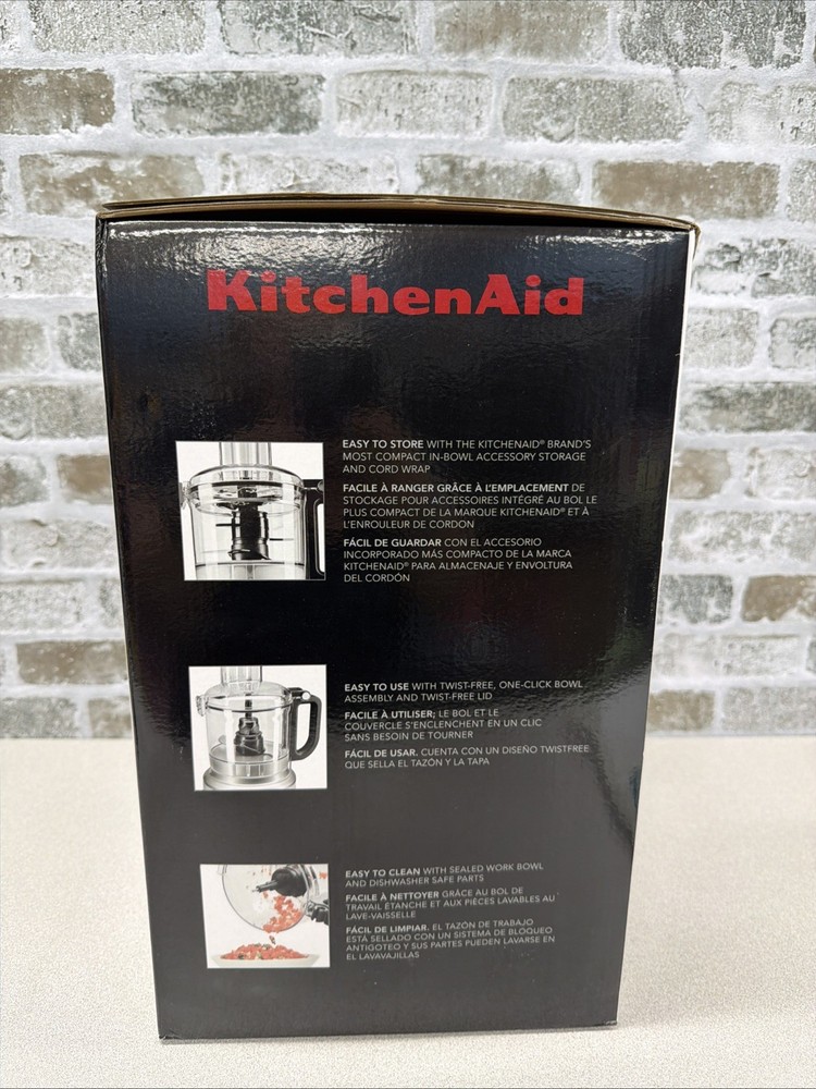 KitchenAid 7 Cup Food Processor Plus, Contour Silver