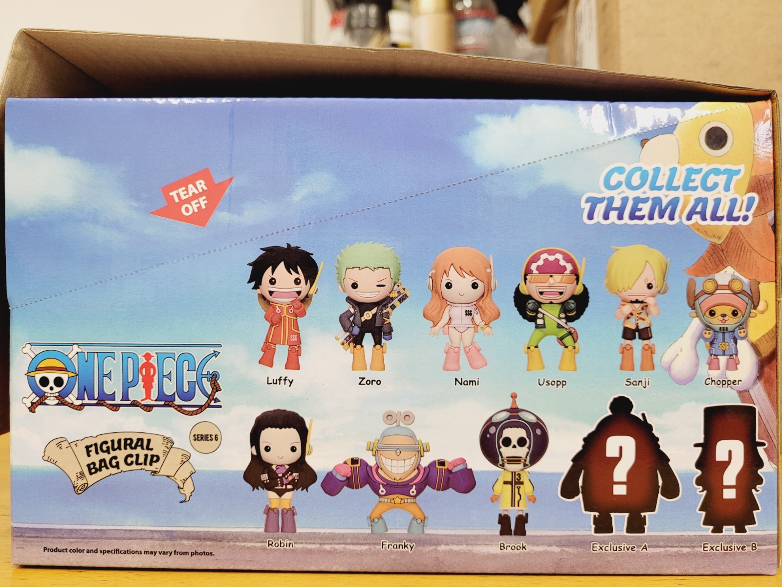 3D Foam Figural Key Chain Clip Monogram Blind Bag One Piece series 6 Chopper