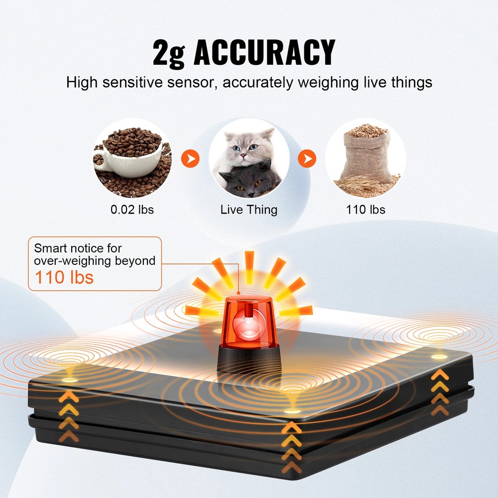 110lb Digital Shipping Scale Postal Package LCD Foldable Display AC/DC