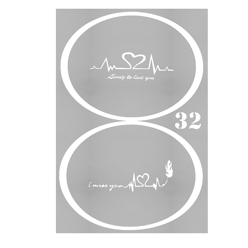 Reusable Airbrush Temporary Tattoo Stencil Art Designs Template 281 Pattern