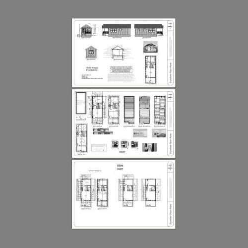 14x30 Tiny House -- 419 sq ft -- PDF FloorPlan -- Model 1C