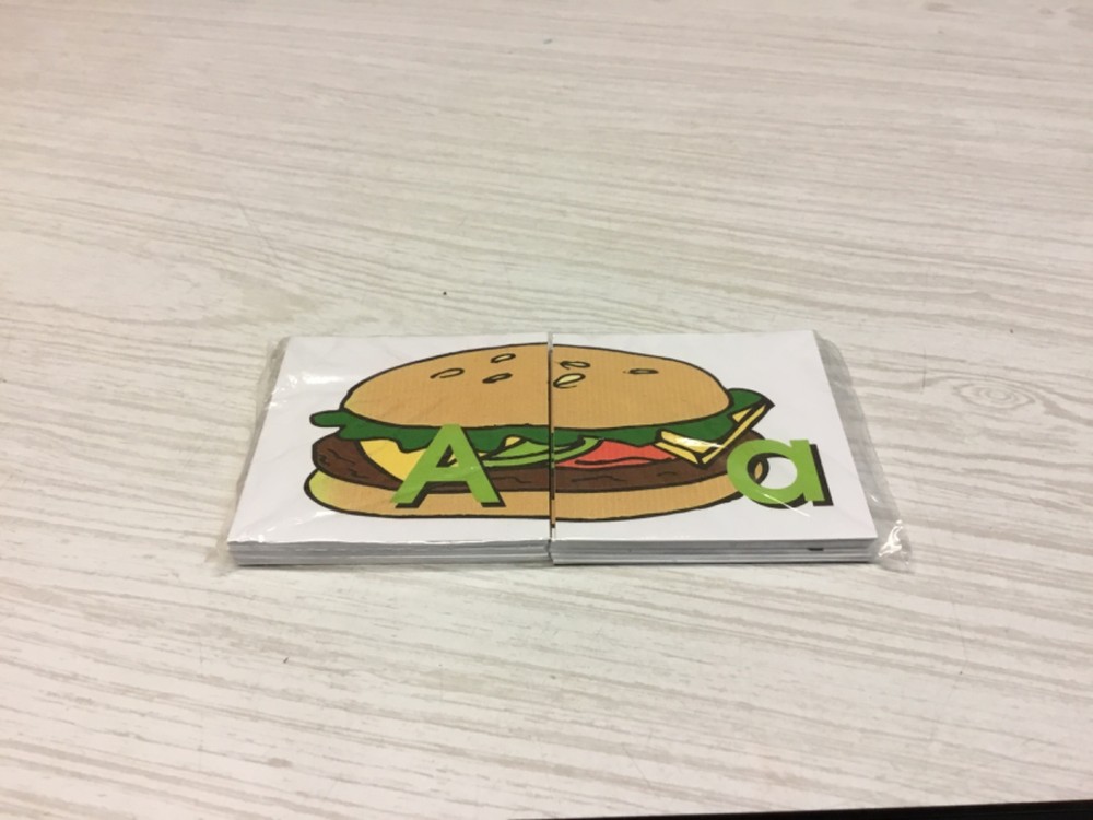 HAMBURGER - Uppercase Lowercase Match - Teaching Supplies READING