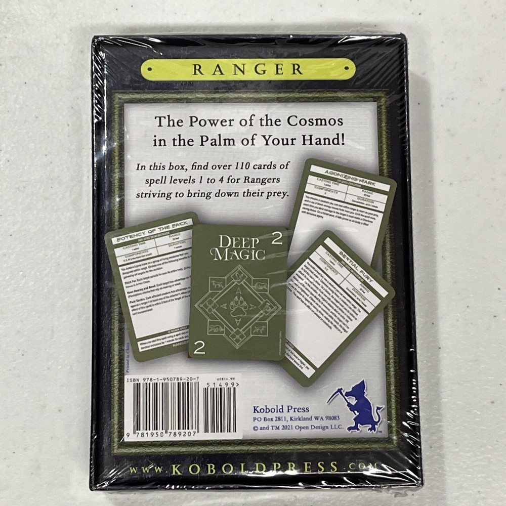 Deep Magic Spell Cards: Ranger New Sealed