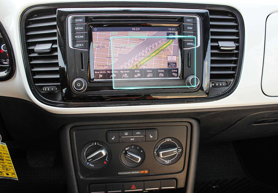 Crystal Clear Screen Protector for 2016 Volkswagen Beetle Vehicle Navigation