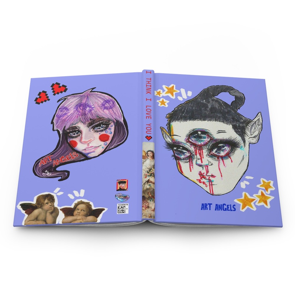 Grimes Art angels  - hardcover journal / notebook inspired