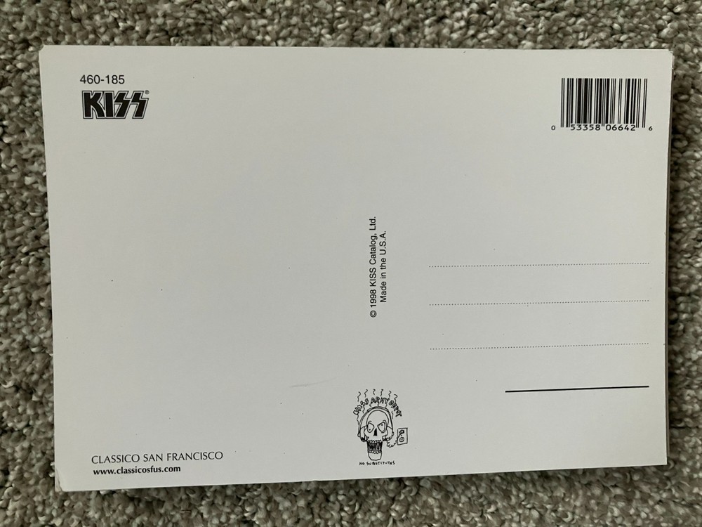 KISS Postcards Set of 30 Classico San Francisco 1998