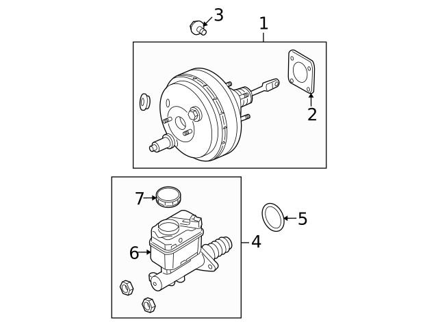 Genuine Ford Master Cylinder DL1Z-2140-D