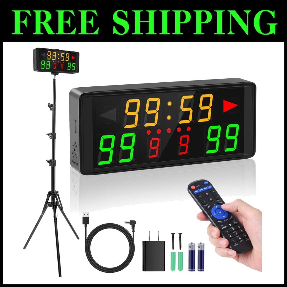 Versatile LED Scoreboard for Indoor & Outdoor Games