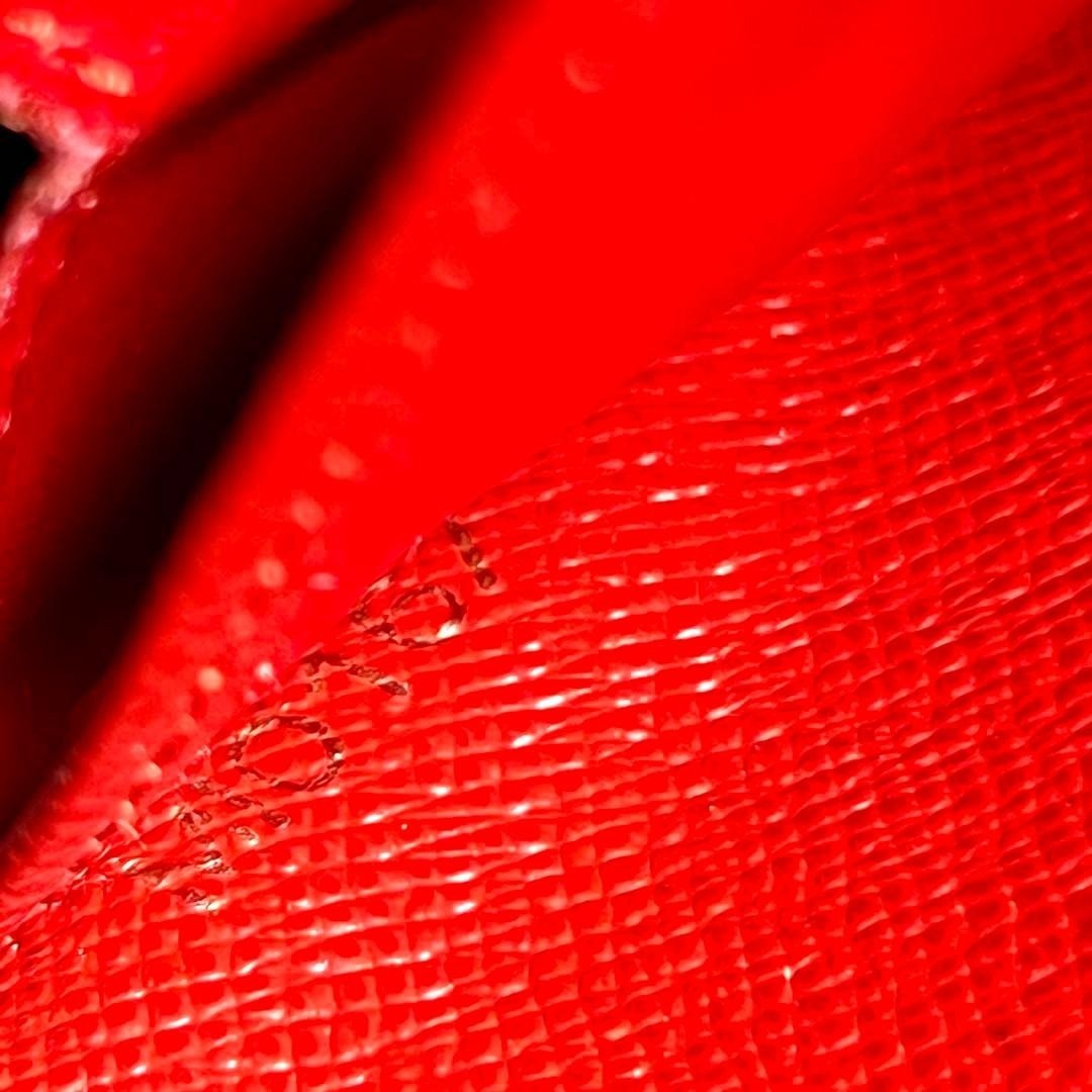 LOUIS VUITTON Monogram Retiro Round Zip Long Wallet Cerise Brown M61854