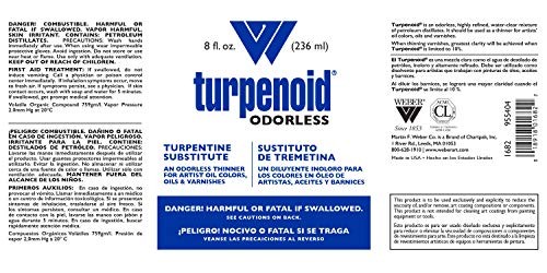 Weber Odorless Turpenoid, 236ml Bottle, Clear