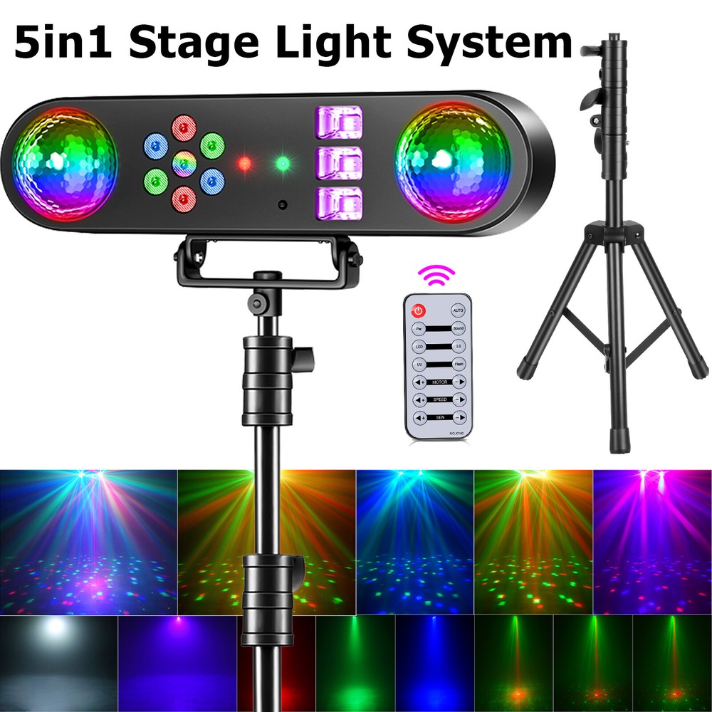 Multi Function Lighting Stand System with LED Laser Strobe UV for Bar Party