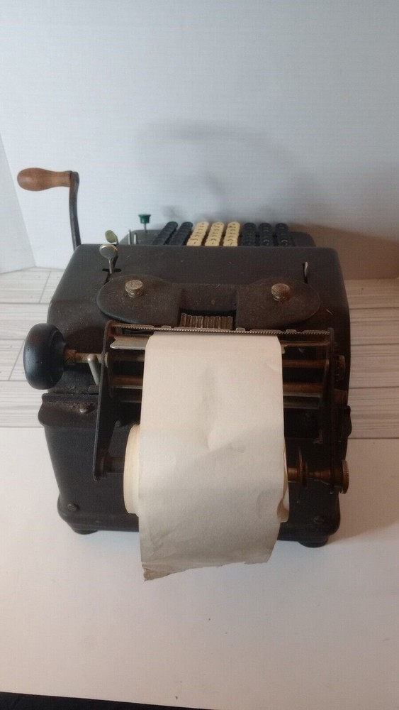 Allen Wales Desk Model Manual Adding Machine Vintage Untested Read Description