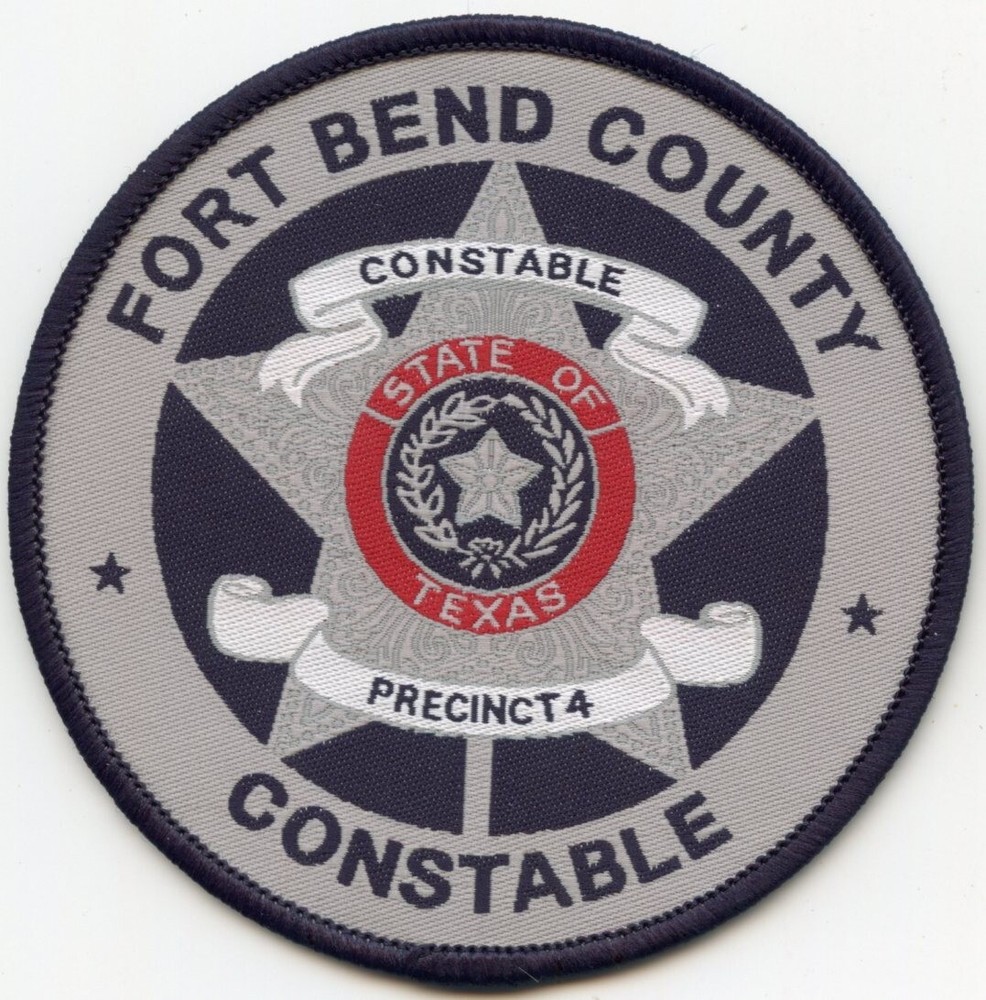 FORT BEND COUNTY TEXAS round CONSTABLE sheriff police PATCH