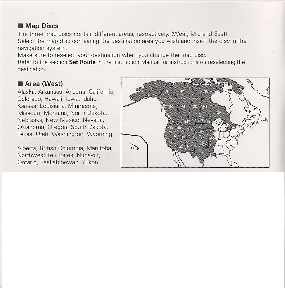 2009 2010 2011 Subaru Forester Navigation DVD WEST U.S CAN Map Final 9.0 Update
