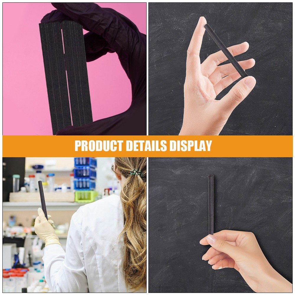 12Pcs Graphite Electrode Carbon Stir Bar Diameter for Casting Tasks