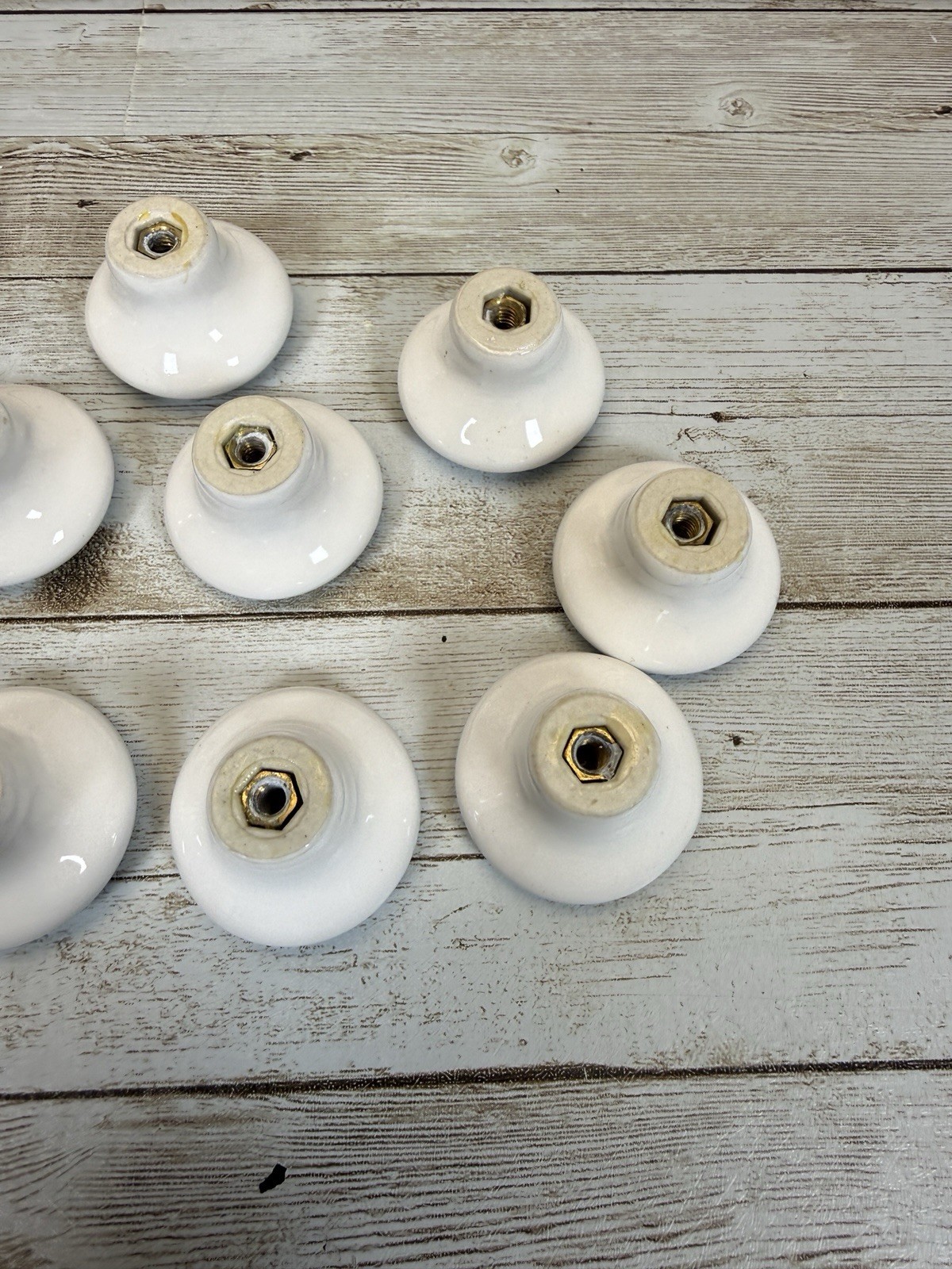 BLUE WHITE FLORAL PORCELAIN DRAWER PULLS CABINET KNOBS 💠 LOT 25 HIGH GLOSS VTG