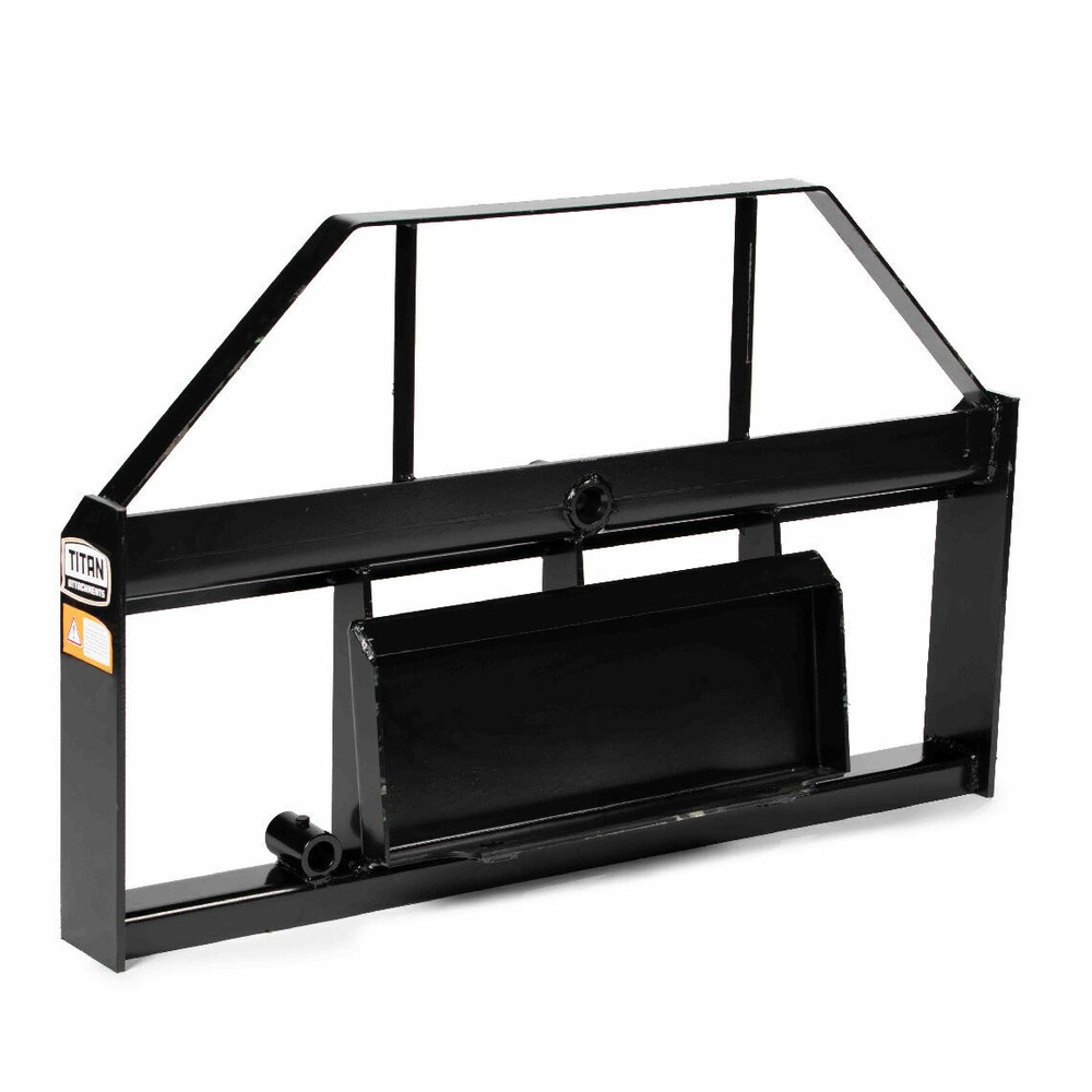 Titan Attachments Mini Skid Steer Pallet Fork Attachment, 42" Fork Blades