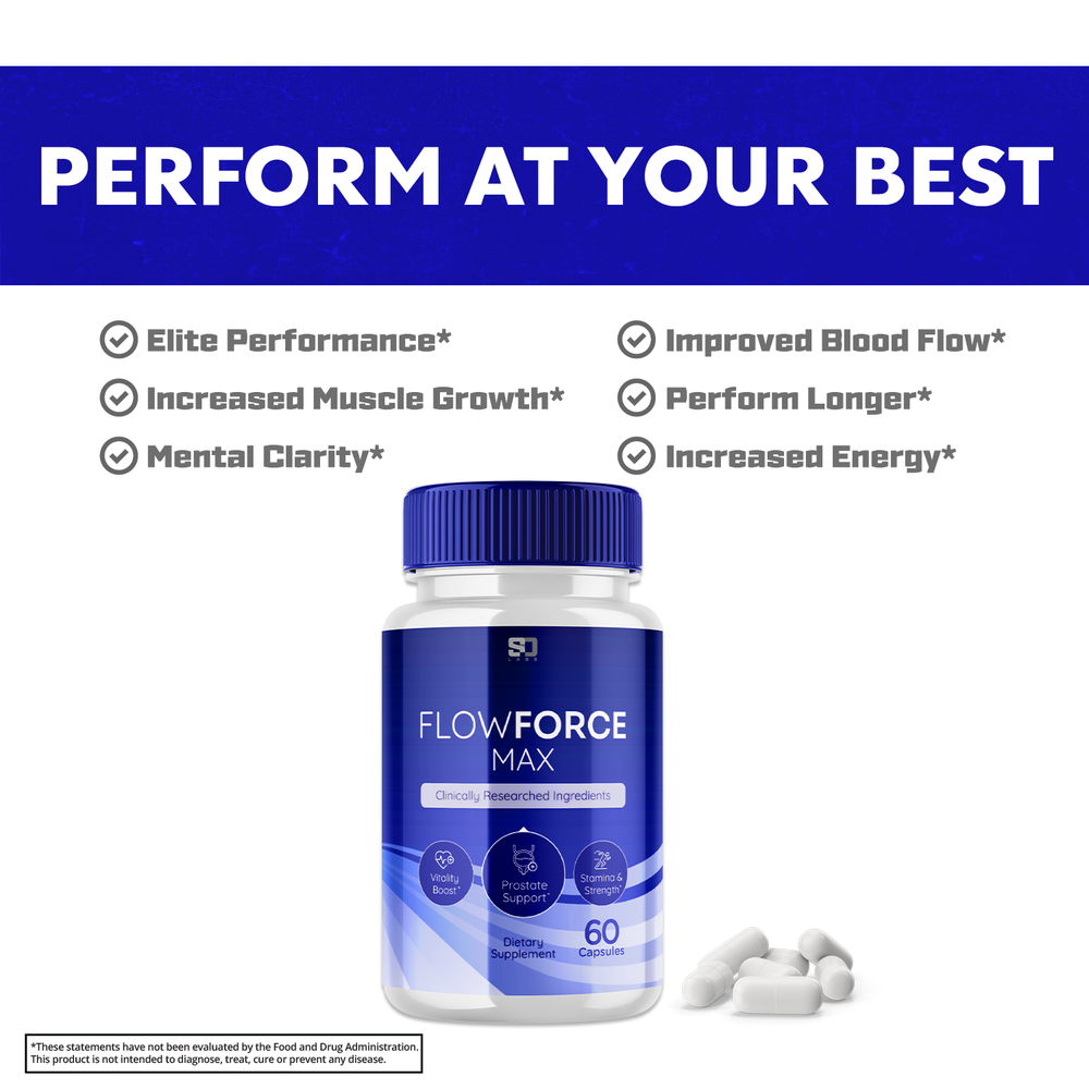 (2 Pack) FlowForce Max, Flow Force Max Male Vitality Supplement (120 Capsules)