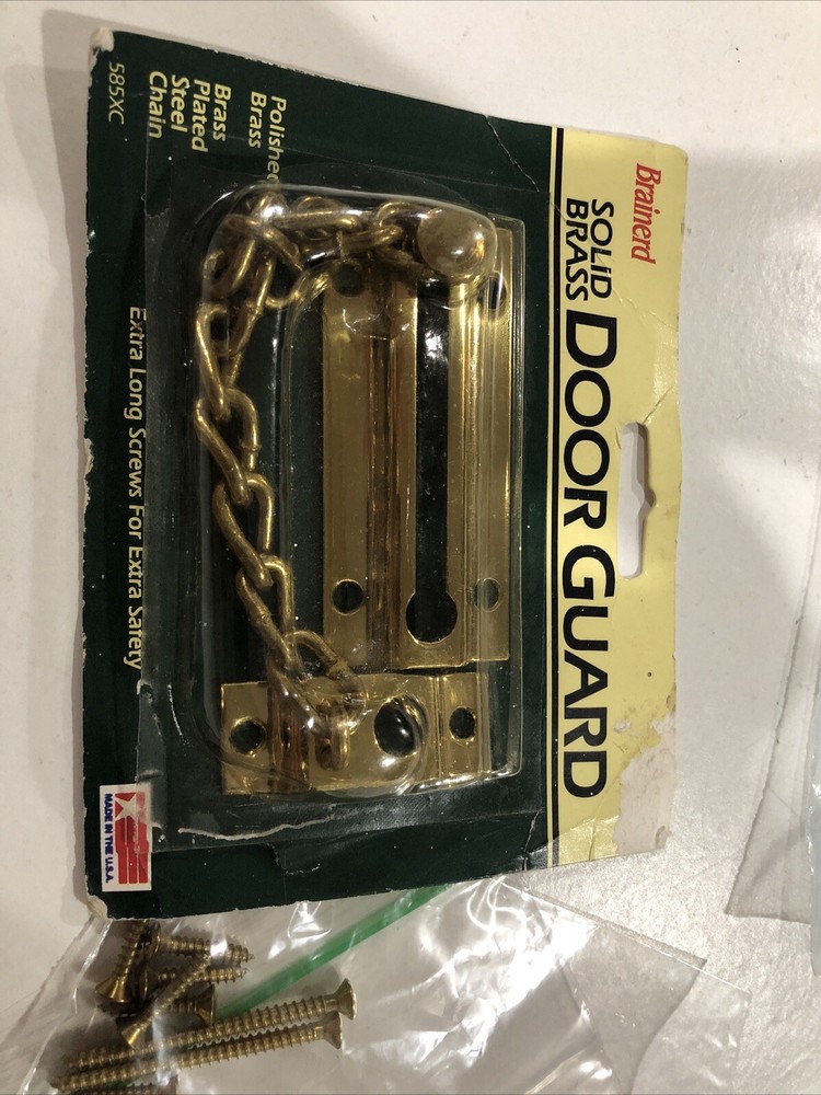Brainerd 585XC Deluxe Chain Door Guard Solid Brass