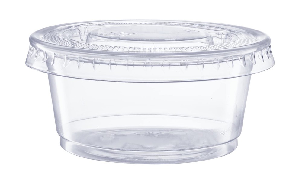 2 oz Jello Shot Cups with Lids [200 Count] Clear Plastic Portion Containers, ...