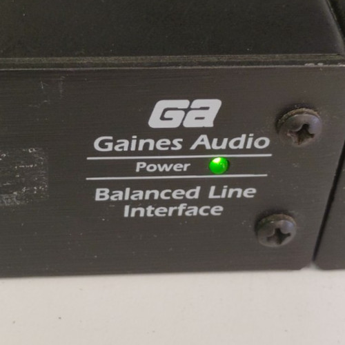 Gaines Audio Set Balanced Line Interface Model 444 & Model 642 W/rack POWERS ON