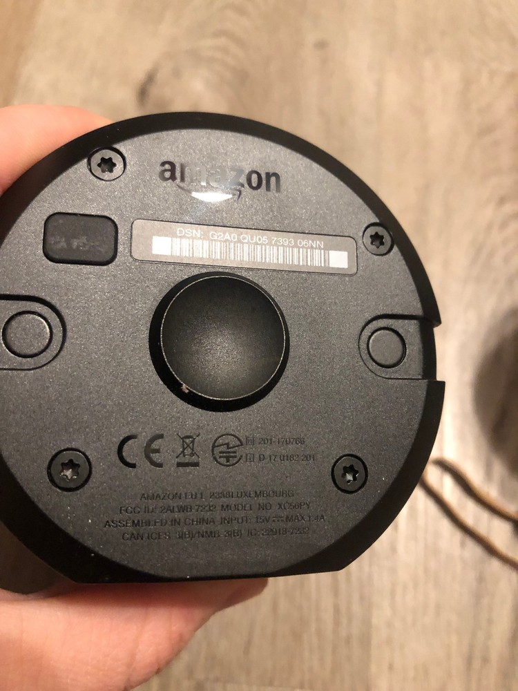 Amazon Echo 1st Gen Smart Speaker XC56PY Bundled with Power Adapter (STAINS)