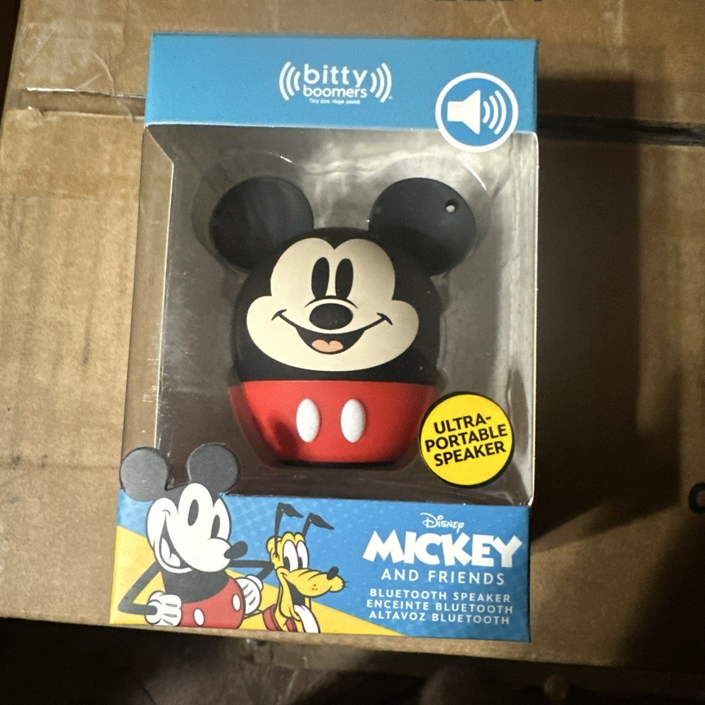Mickey & Friends Mickey Mouse Bitty Boomers Bluetooth Portable Speaker w/Strap