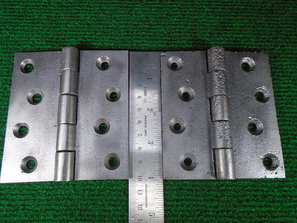 ONE PAIR 4" x 3 1/2" BUTT HINGES, CIRCA 1850, VERY NICE (43310)