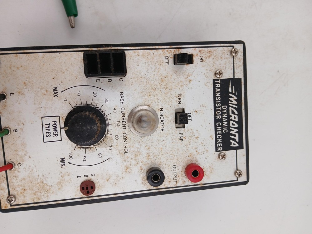 Micronta Dynamic Transistor Checker Vintage Electronic Test Equipment Meter