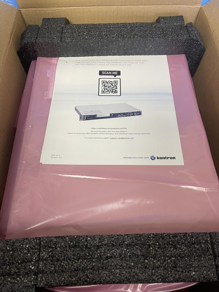 KONTRON 1065-6327 1U EDGE PROCESSOR 48V DC ME1100 VRAN MOBILE EDGE COMPUTING