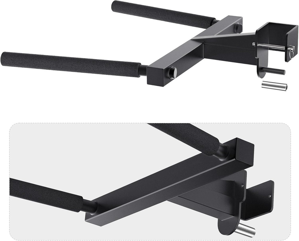 Squat Rack Attachment, Y-Shaped Dip Bar Attachment, Nordic Hamstring Curl Attach