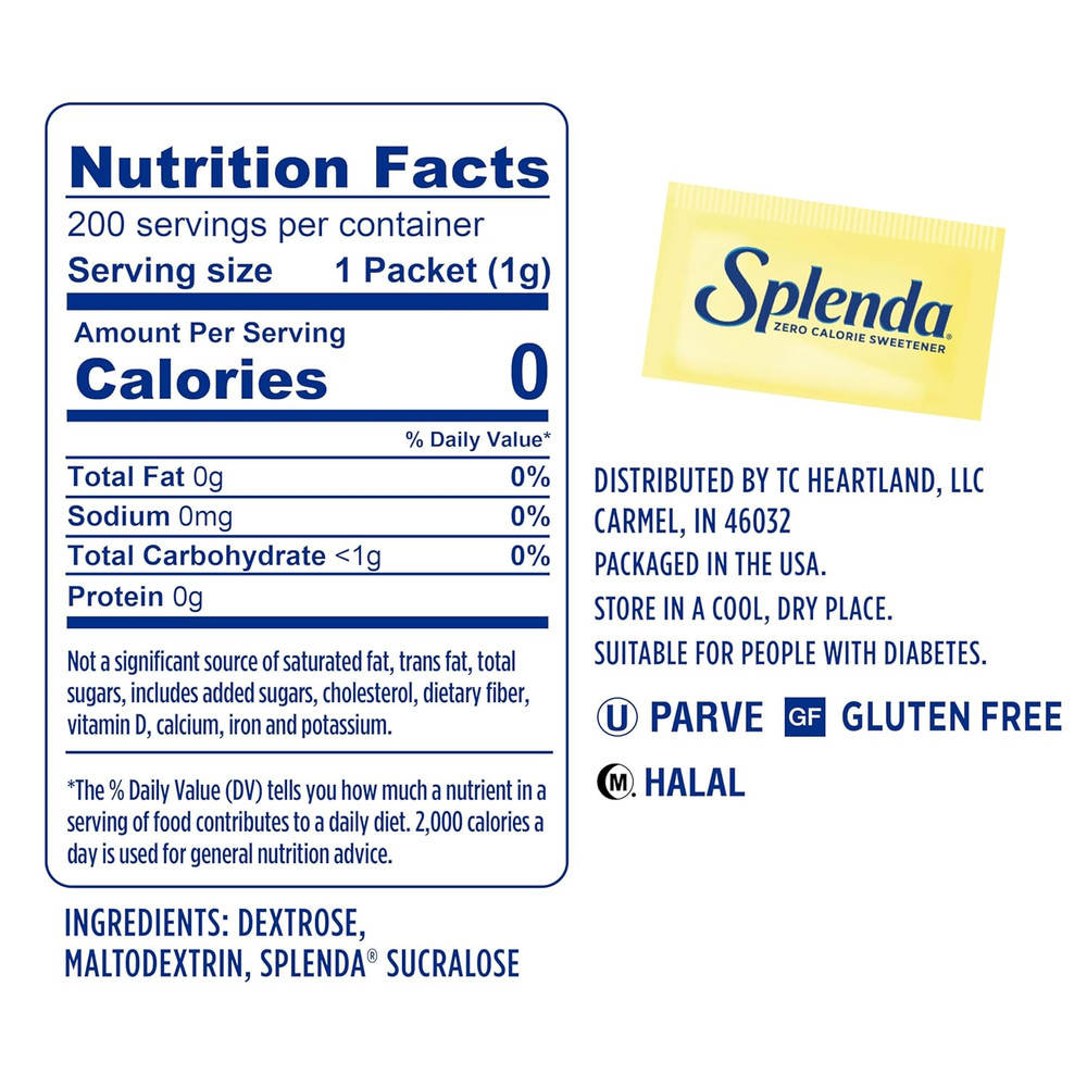 Zero Calorie Sweetener, 200 Count Packets