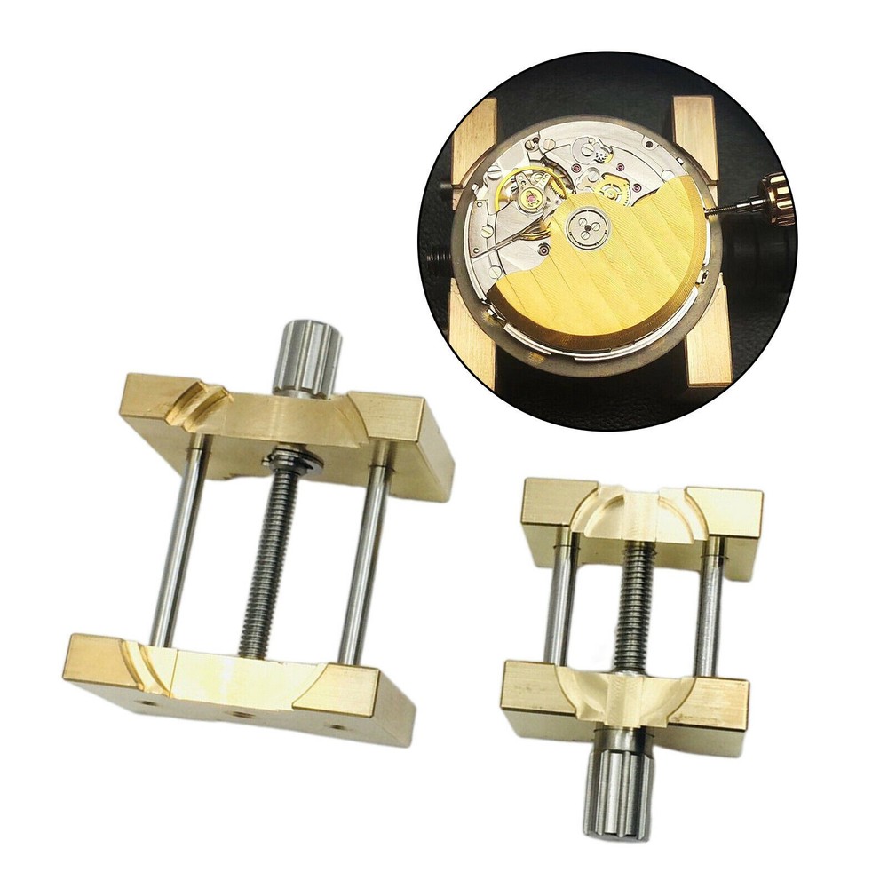 Copper Watch Movement Holder Bracket Support Adjustable Watchmaker Repair Tool