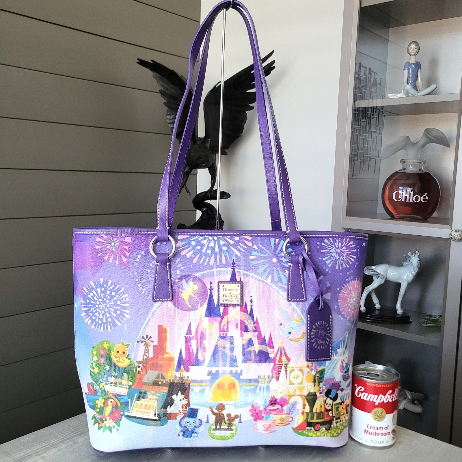 Disney Dooney & Bourke Disney Parks Joey Chou Castle Tote Bag Large NWOT