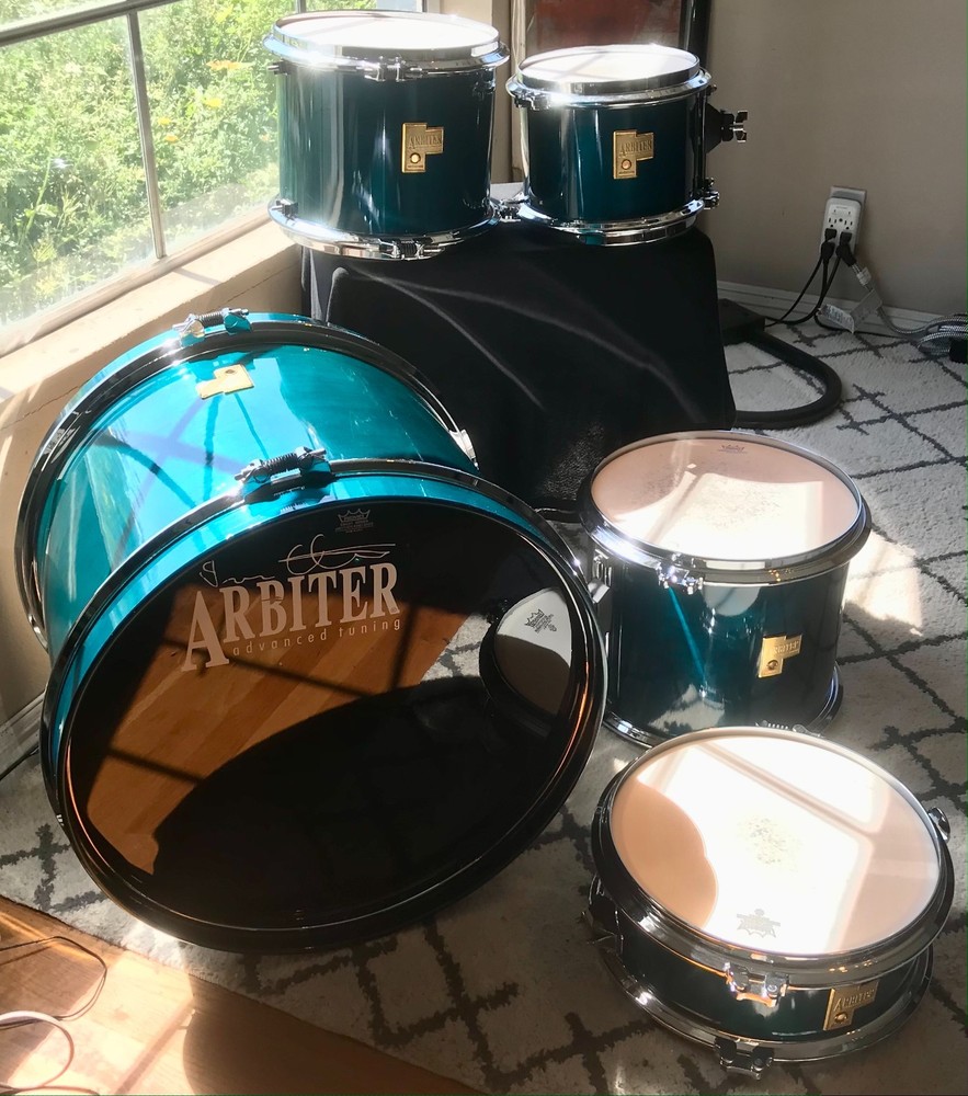 Arbiter AT ‘Advanced Tuning’ Teal Blue Drum Kit