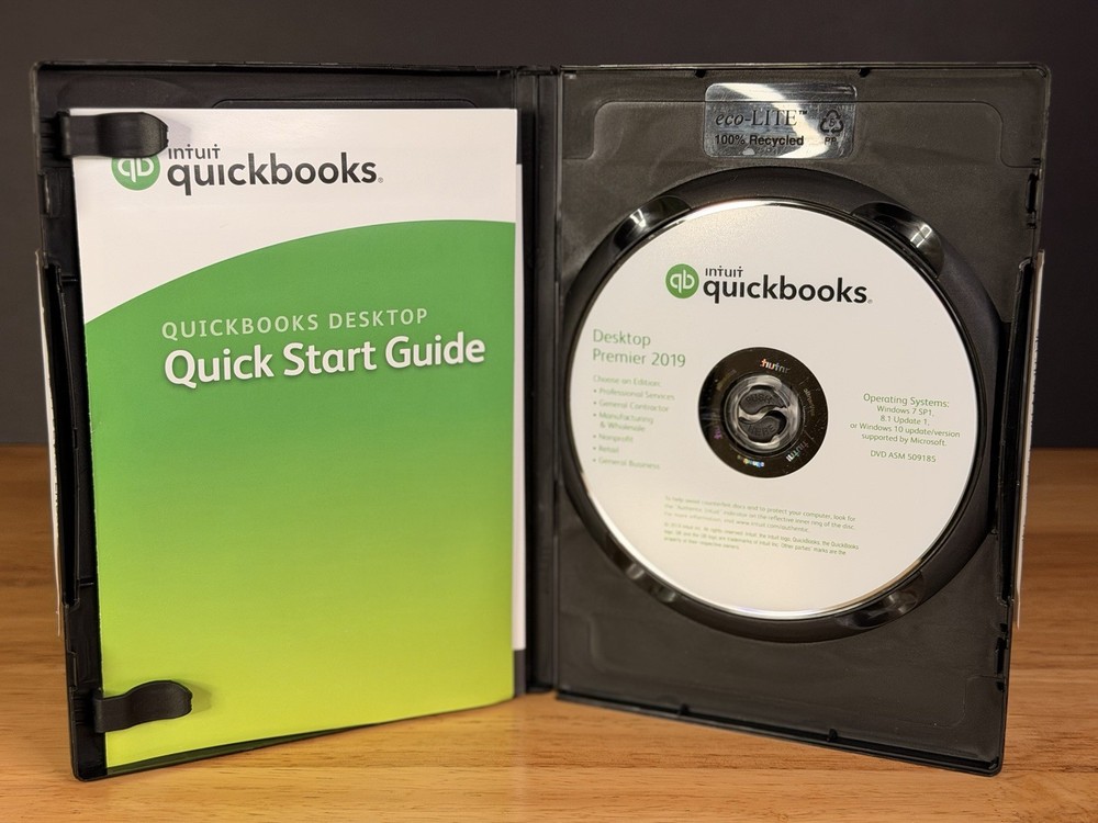 QuickBooks Desktop Premier 2019 Windows 10 & 11 Retail -NO SUBSCRIPTI0N- TESTED